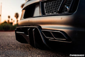 DarwinPro Aerodynamics DarwinPRO R8 Carbon Fiber Rear Diffuser Carbonado (VRS) Fits Coupe Spyder - Image 2