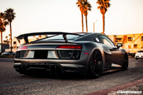 DarwinPro Aerodynamics DarwinPRO R8 GEN2 Carbon Fiber Trunk Spoiler Wing Carbonado (VRS) - Image 3