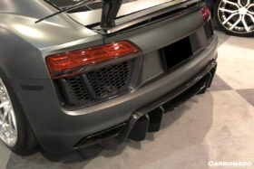 DarwinPro Aerodynamics DarwinPRO R8 Carbon Fiber Rear Diffuser Carbonado (VRS) Fits Coupe Spyder - Image 9