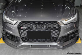 DarwinPRO 2013-2018 Audi RS6 Avant BS Style Carbon Fiber Front Bumper Canards - image 2
