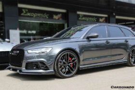DarwinPRO 2013-2018 Audi RS6 Avant BS Style Carbon Fiber Front Lip - image 5