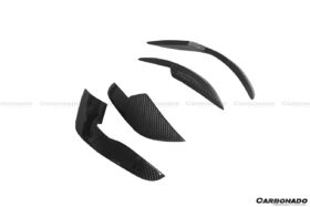 DarwinPRO 2013-2018 Audi RS6 Avant BS Style Carbon Fiber Front Bumper Canards - image 8