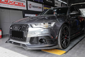 DarwinPRO 2013-2018 Audi RS6 Avant BS Style Carbon Fiber Front Lip - image 1