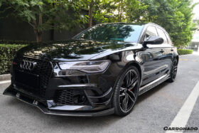 DarwinPRO 2013-2018 Audi RS6 Avant BS Style Carbon Fiber Front Lip - image 9