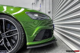 DarwinPRO 2013-2018 Audi RS6 Avant Carbon Fiber Front Bumper Caps - image 2