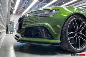 DarwinPRO 2013-2018 Audi RS6 Avant Carbon Fiber Front Bumper Caps - image 3