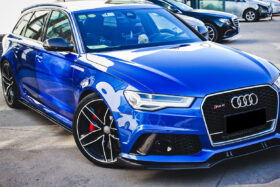 DarwinPRO 2013-2018 Audi RS6 Avant Carbon Fiber Front Bumper Caps - image 10