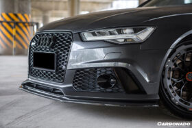 DarwinPRO 2013-2018 Audi RS6 Avant MN Style Carbon Fiber Front Lip - image 4