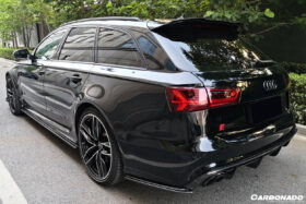 DarwinPRO 2013-2018 Audi RS6 Avant MN Style Carbon Fiber Rear Cap Splliter - image 4