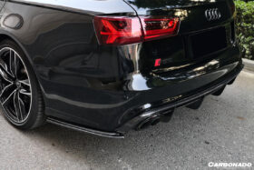 DarwinPRO 2013-2018 Audi RS6 Avant MN Style Carbon Fiber Rear Cap Splliter - image 5