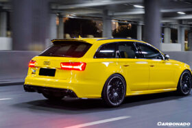 DarwinPRO 2013-2018 Audi RS6 Avant MN Style Carbon Fiber Roof Spoiler - image 8