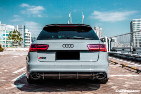 DarwinPRO 2013-2018 Audi RS6 Avant MN Style Carbon Fiber Roof Spoiler - image 2
