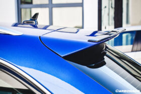 DarwinPRO 2013-2018 Audi RS6 Avant MN Style Carbon Fiber Roof Spoiler - image 4