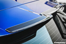 DarwinPRO 2013-2018 Audi RS6 Avant MN Style Carbon Fiber Roof Spoiler - image 5