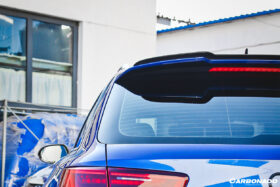DarwinPRO 2013-2018 Audi RS6 Avant MN Style Carbon Fiber Roof Spoiler - image 6