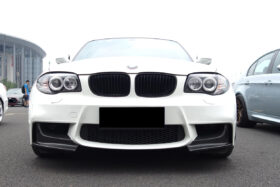 DarwinPRO 2008-2013 BMW 1M AF Style Carbon Fiber Front Lip Spiliter - image 1