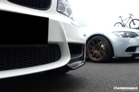 DarwinPRO 2008-2013 BMW 1M AF Style Carbon Fiber Front Lip Spiliter - image 5