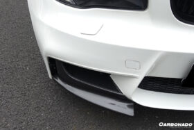 DarwinPRO 2008-2013 BMW 1M AF Style Carbon Fiber Front Lip Spiliter - image 6