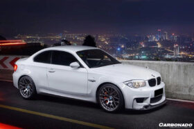 DarwinPRO 2011-2012 BMW 1M RZS Style Carbon Fiber Front Lip - image 2