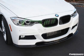 DarwinPRO 2013-2019 BMW 3 Series F30 F35 VA Style Carbon Fiber Front Lip (For MT Rear Bumper only) - image 4