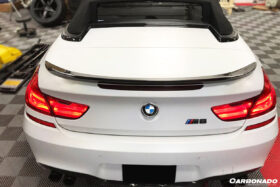 DarwinPRO 2011-2018 BMW 6 Series F12 M6 Convertiable VRS Style Carbon Fiber Trunk Spoiler - image 5