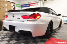 DarwinPRO 2011-2018 BMW 6 Series F12 M6 Convertiable VRS Style Carbon Fiber Trunk Spoiler - image 7