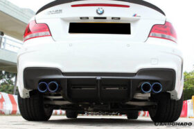 DarwinPRO 2008-2013 BMW 1M RZ Style Carbon Fiber Rear Lip & Diffuser Undertray - image 7