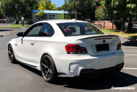 DarwinPRO 2008-2013 BMW 1M RZ Style Carbon Fiber Rear Bumper Cap Spiliter - image 4
