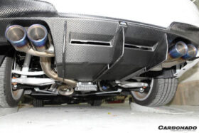 DarwinPRO 2008-2013 BMW 1M RZ Style Carbon Fiber Rear Lip & Diffuser Undertray - image 9