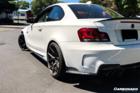 DarwinPRO 2008-2013 BMW 1M RZ Style Carbon Fiber Rear Bumper Cap Spiliter - image 6