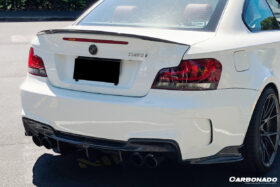 DarwinPRO 2008-2013 BMW 1M RZ Style Carbon Fiber Rear Lip & Diffuser Undertray - image 5