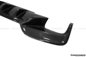 DarwinPRO 2012-2018 BMW F12 F13 M6 MP Style Carbon Fiber Rear Lip Diffuser - image 6
