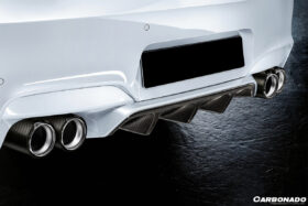 DarwinPRO 2012-2018 BMW F12 F13 M6 MP Style Carbon Fiber Rear Lip Diffuser - image 2