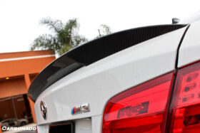 DarwinPRO 2008-2012 BMW M3 E92 MP Style Carbon Fiber Trunk Spoiler - image 3