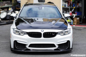 DarwinPRO 2014-2020 BMW M3 F80 & M4 F82 BS Style Carbon Fiber Front Lip - image 3