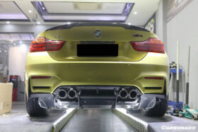 DarwinPRO 2014-2020 BMW M3 F80 & M4 F82 VA Style Carbon Fiber Rear Lip - image 2