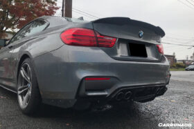 DarwinPRO 2014-2020 BMW M3 F80 & M4 F82 VA Style Carbon Fiber Rear Lip - image 9