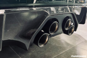 DarwinPRO 2021-UP BMW M3 G80 MP Style DRY Carbon Fiber Middle Rear Lip with Winglets - image 6