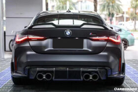 DarwinPRO 2021-UP BMW M4 G82 4 Series G22 VRS Style Carbon Fiber Trunk Spoiler Wing - image 4