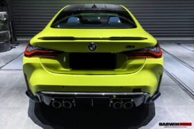 DarwinPRO 2021-UP BMW M4 G82 G83 M3 G80 Carbon Fiber Rear Diffuser Trim Replacement Lip - image 2