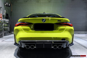 DarwinPRO 2021-UP BMW M4 G82 G83 M3 G80 Carbon Fiber Rear Diffuser Trim Replacement Lip - image 3