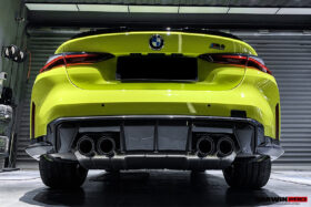 DarwinPRO 2021-UP BMW M4 G82 G83 M3 G80 Carbon Fiber Rear Diffuser Trim Replacement Lip - image 4