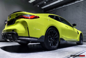 DarwinPRO 2021-UP BMW M4 G82 G83 M3 G80 Carbon Fiber Rear Diffuser Trim Replacement Lip - image 7