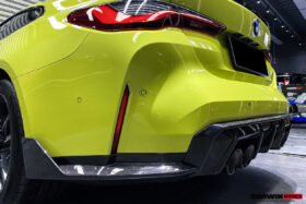 DarwinPRO 2021-UP BMW M4 G82 G83 M3 G80 Carbon Fiber Rear Diffuser Trim Replacement Lip - image 9