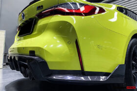 DarwinPRO 2021-UP BMW M4 G82 G83 M3 G80 Carbon Fiber Rear Diffuser Trim Replacement Lip - image 10