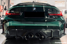 DarwinPRO 2021-UP BMW M4 G82 G83 MP Style Dry Carbon Fiber Middle Rear Lip with Winglets - image 4