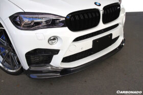 DarwinPRO 2014-2018 BMW X5M F85 X6M F86 3D Style Carbon Fiber Front Lip - image 4