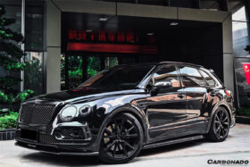 DarwinPRO 2016-2019 Bentley Bentayga OD Style Carbon Fiber Front Bumper Vent canards - image 2