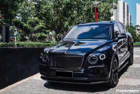 DarwinPRO 2016-2019 Bentley Bentayga OD Style Carbon Fiber Front Bumper Vent canards - image 5