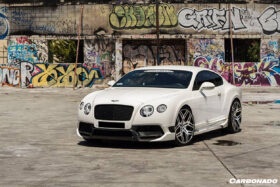 DarwinPRO 2012-2015 Bentley Continental  V8 GT GTC V8S - W12 GT GTC SPEED VRS Style Carbon Fiber Front Bumper - image 5